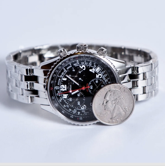 Seapro Watch Men's Stainless Steel Chronograph Black Watch 2AK131125 - Picture 2 of 3